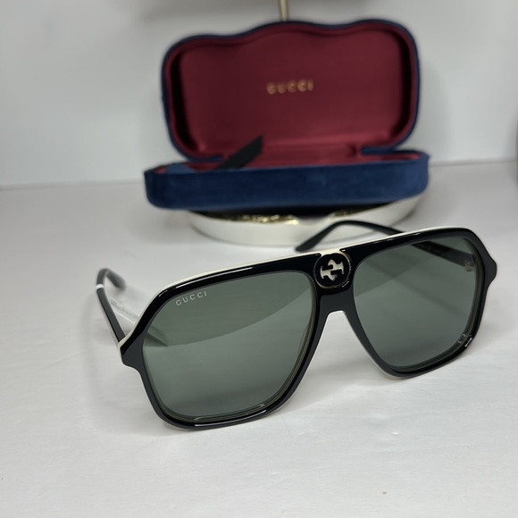 💯 - Authentic New Gucci GG0734S 004 62 Unisex Sunglasses - Picture 3 of 13